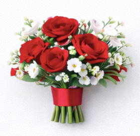 Scarlet Sunset Bouquet